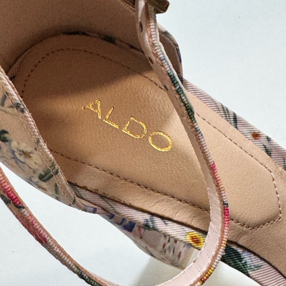 Aldo Floral Multicolor Women's Heels - Picture 5 of 11